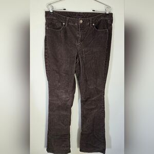 London Jeans Black Corduroy Pants Size 12 Long